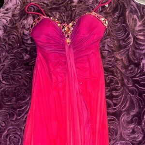Elegant Pink Evening Gown